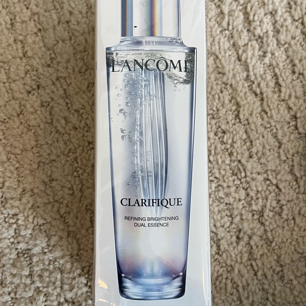 NIB Lancôme Clarifique Refining Brightening Dual Essence - Silver